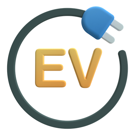 EV充電  3D Icon
