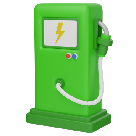 Ladestation für Elektrofahrzeuge  3D Icon