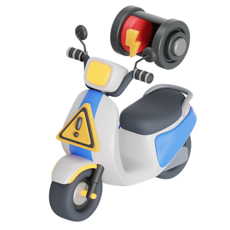 Ev Motor Battery Low  3D Icon
