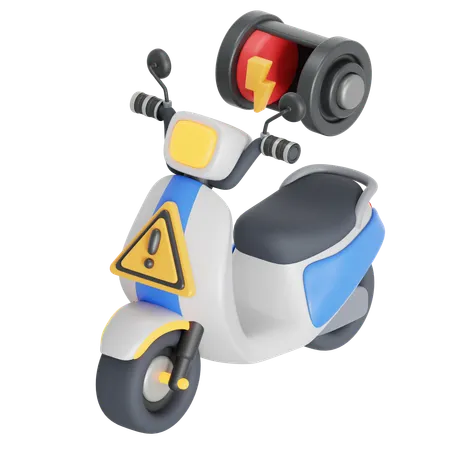 Ev Motor Battery Low  3D Icon
