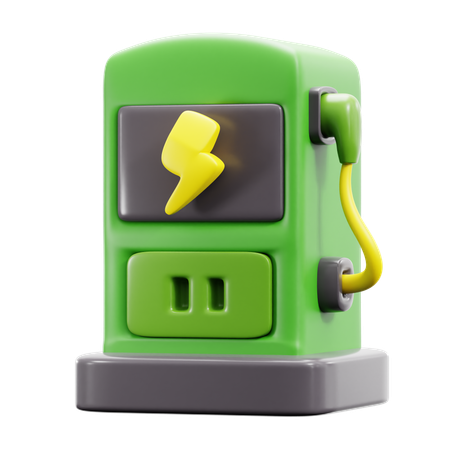 Ev Station  3D Icon