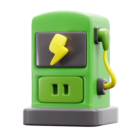 Ev Station  3D Icon