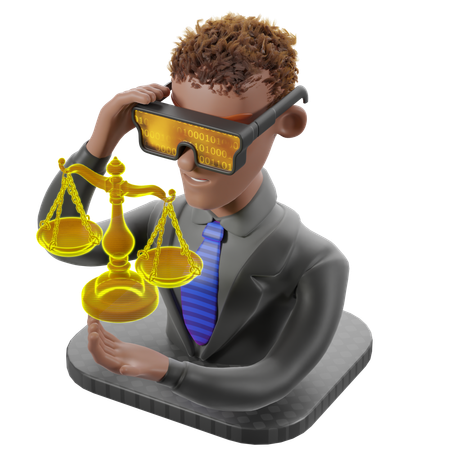 人権の観点から人工知能を評価する  3D Icon