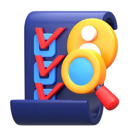 Évaluation d'impact  3D Icon