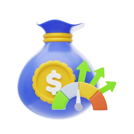 Évaluation financière  3D Icon