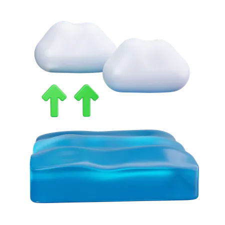 Evaporação  3D Icon