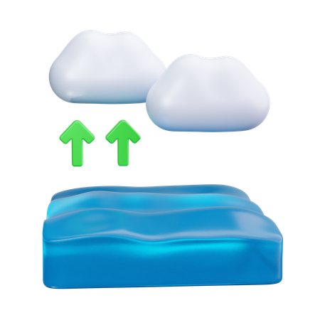 Evaporation  3D Icon