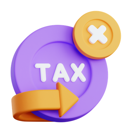 Evasión de impuestos  3D Illustration