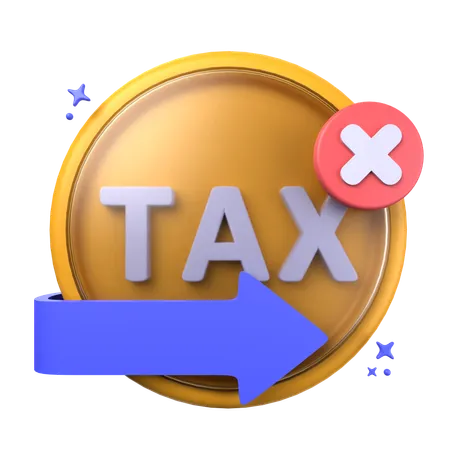 Evasión de impuestos  3D Icon