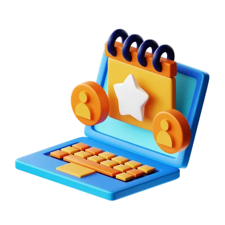 Événement virtuel  3D Icon