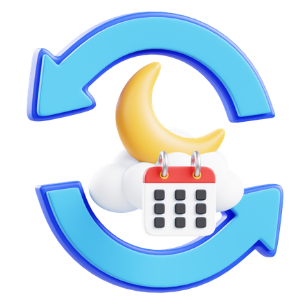저녁 루틴  3D Icon