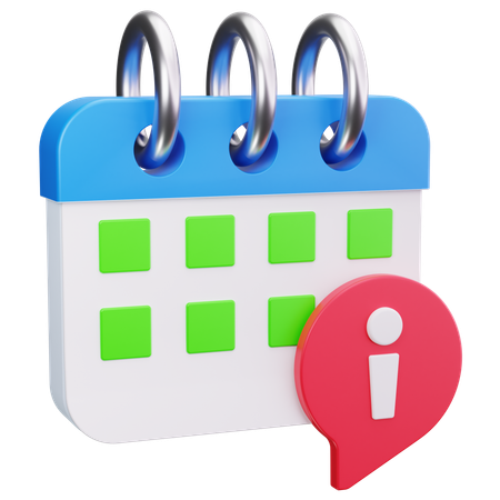 イベントカレンダー  3D Icon