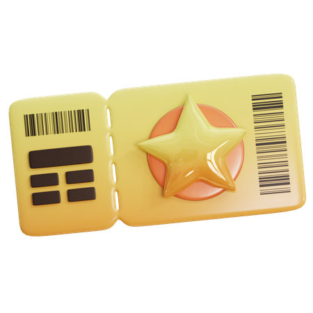 Event Ticket  3D Icon