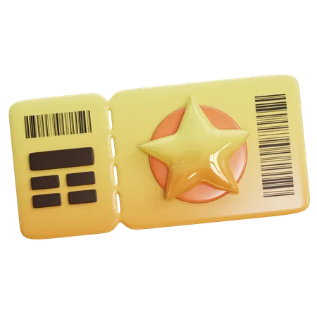 Event Ticket  3D Icon