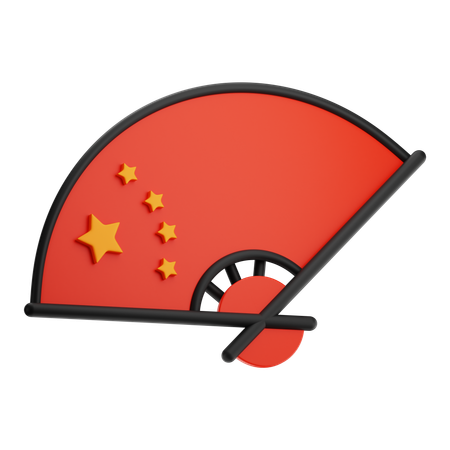 Éventail chinois  3D Icon