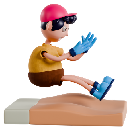 Evento de salto em distância  3D Icon