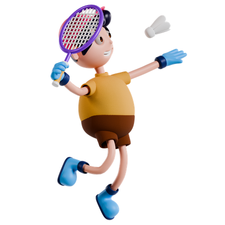 Evento esportivo de badminton  3D Icon