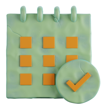 Evento verificado  3D Icon