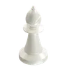 pièce d'échecs évêque blanche