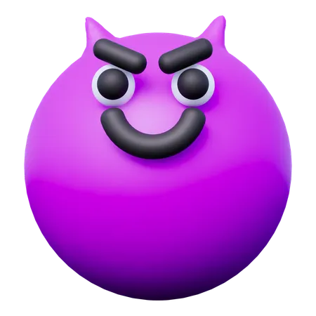 Evil Emoji  3D Icon