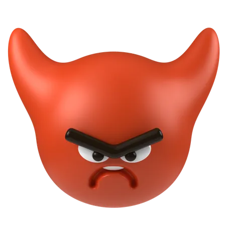 Evil Face  3D Icon