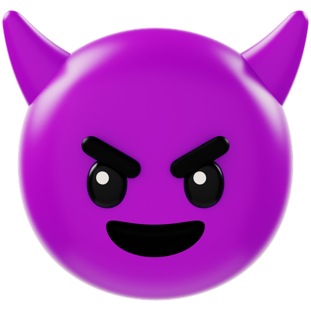 Evil Face  3D Icon