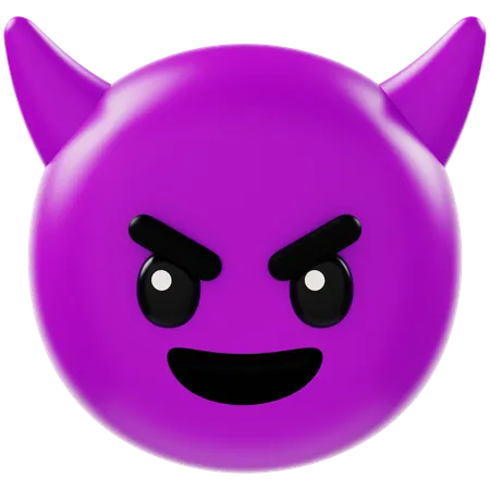 Evil Face  3D Icon