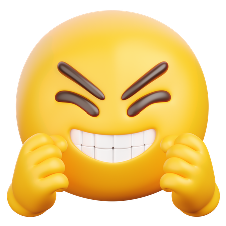 邪悪な笑み  3D Icon