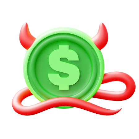 Evil Money  3D Icon