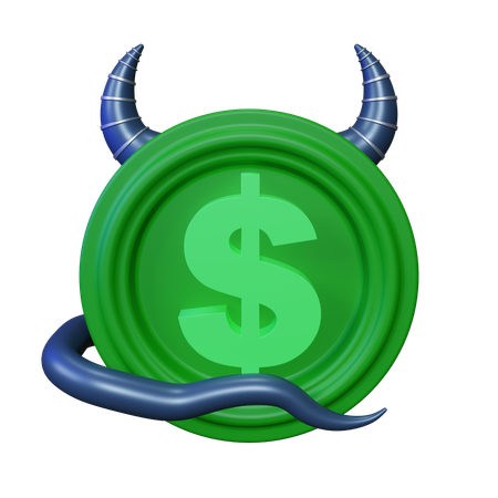 Evil Money  3D Icon