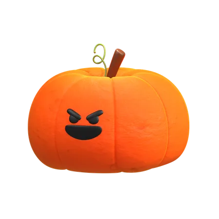 Evil Pumpkin  3D Icon