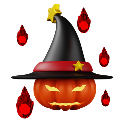 Evil Pumpkin  3D Icon