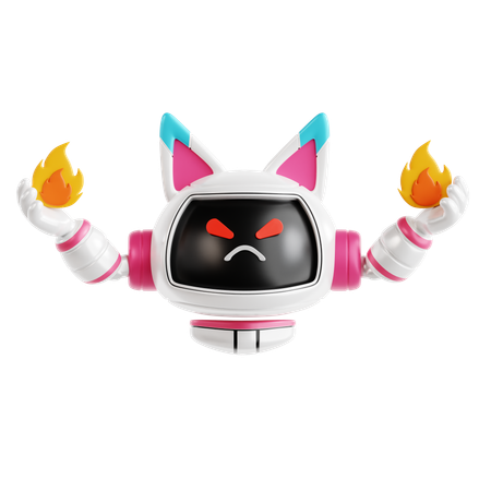Evil Robot  3D Icon