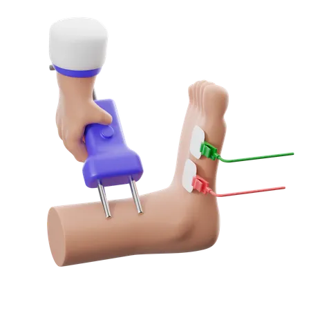 Evoked Potentials Foot  3D Icon