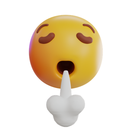 Exalando emoji  3D Icon