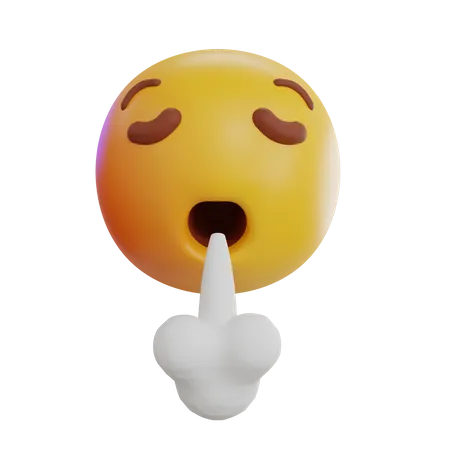 Exalando emoji  3D Icon