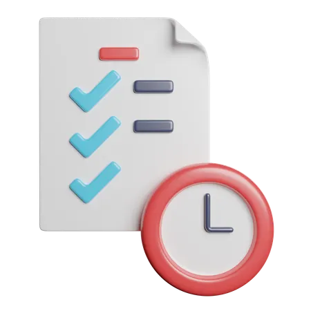 시험  3D Icon