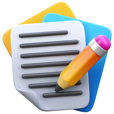 시험  3D Icon