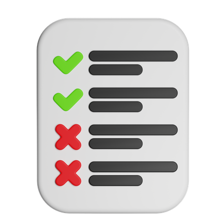 시험  3D Icon