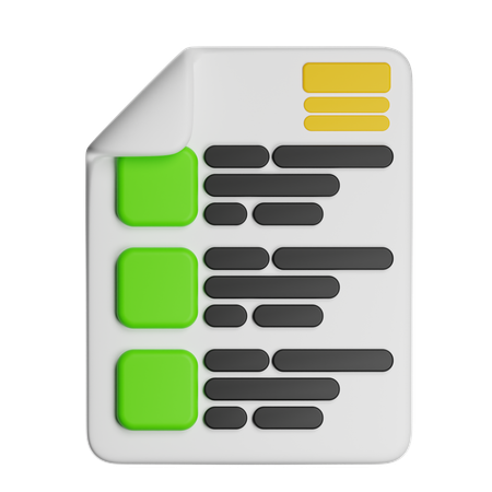 시험  3D Icon
