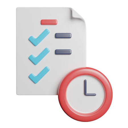 Exam  3D Icon
