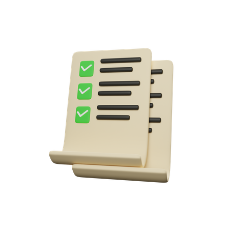 Exam  3D Icon