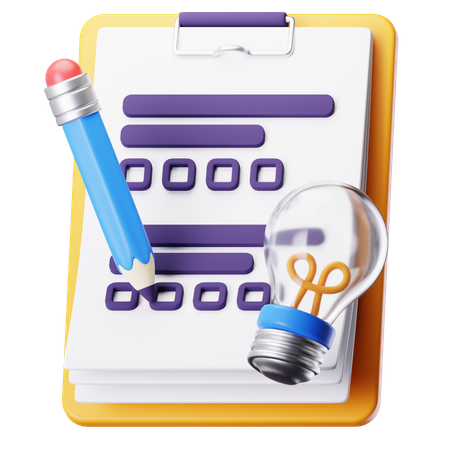 Exam  3D Icon