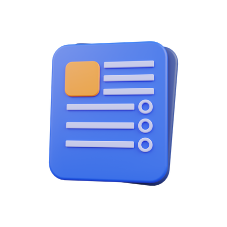 Exam Paper  3D Icon