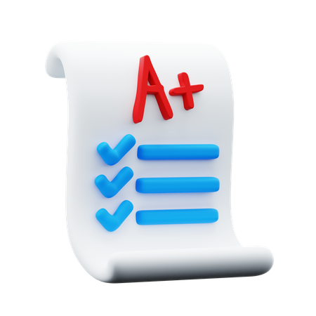 Exam Report  3D Icon