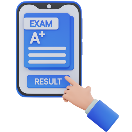 Exam Result  3D Icon