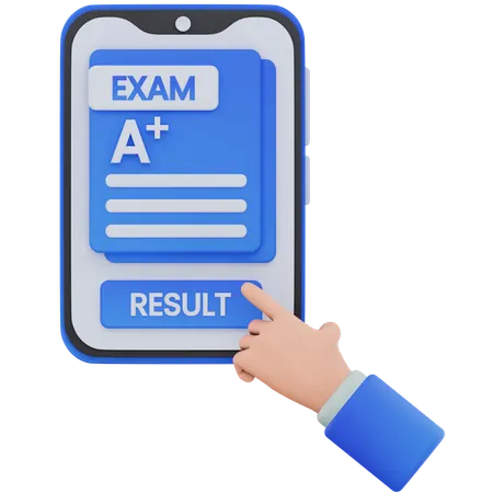 Exam Result  3D Icon