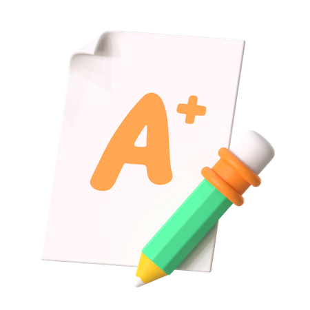 Exam Result  3D Icon