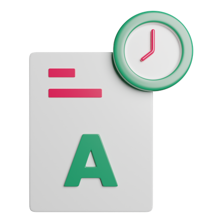 Exam Result Time  3D Icon