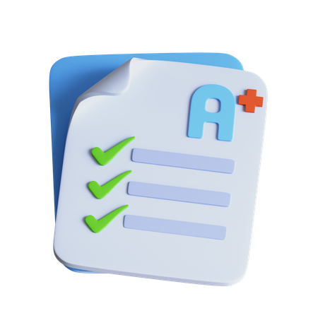 Exame  3D Icon